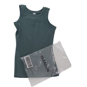 Paragon Teal Green Athletic Tank Top Womens XS Nylon Sleeveless Performance